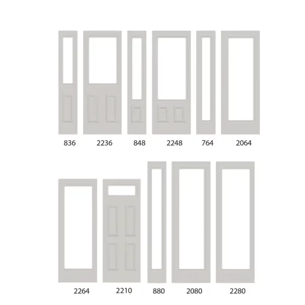 Elton Manufacturing EFA Door Size Diagram