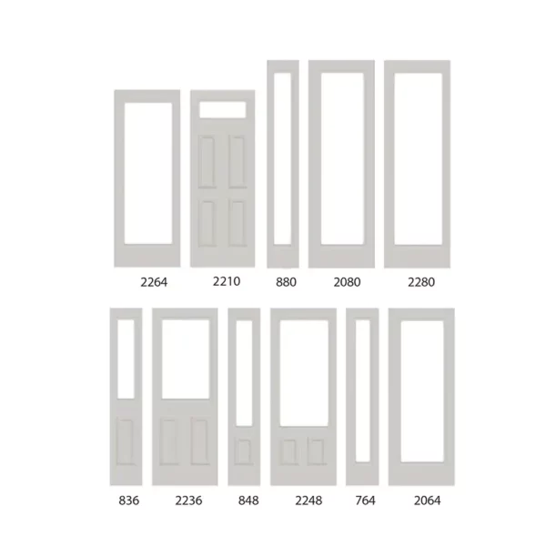 Elton Manufacturing EP Injection Molded Door Size Diagram