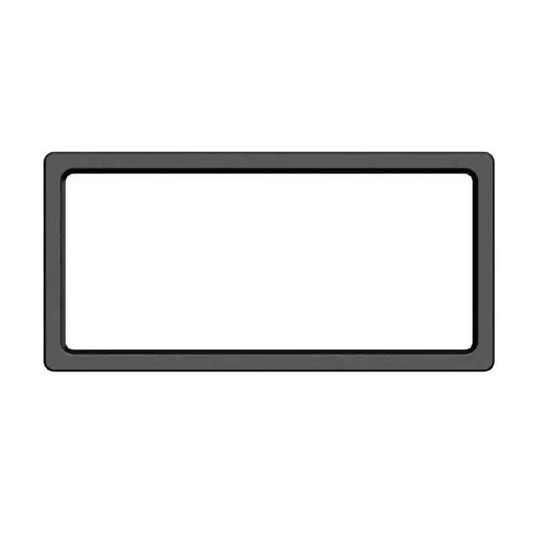 1634 Commercial Garage Door window line drawing