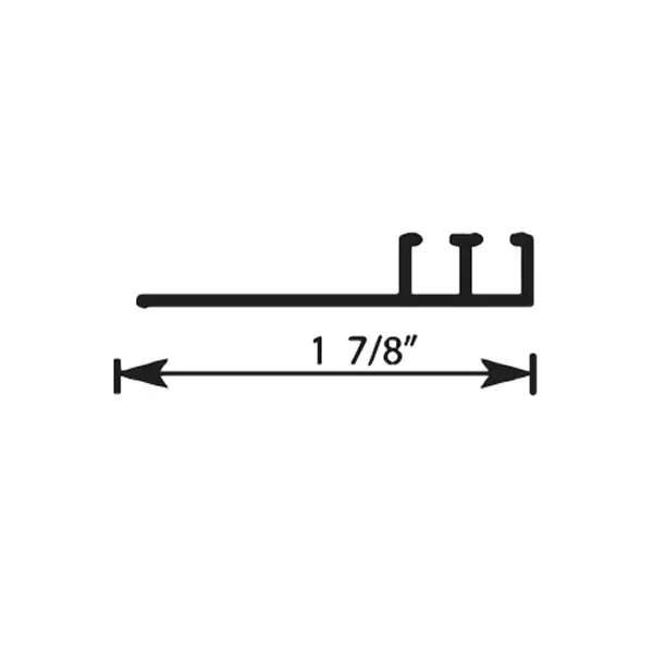 RA-4011 Aluminum retainer with double track for brush seals