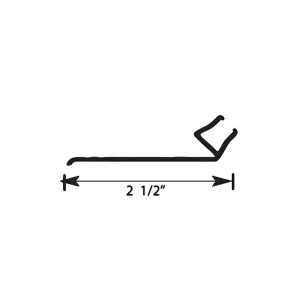 Ra-4004 aluminum heavy brush retainer line drawing