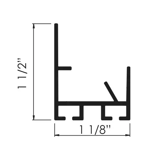BR-599 Bottom Rigid PV Retainer line drawing