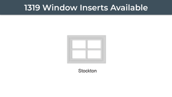 Elton Manufacturing 1319 residential garage door window decorative insert availability