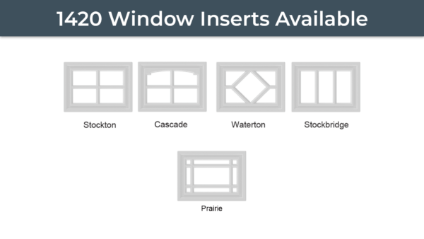 Elton Manufacturing 1420 residential garage door window decorative insert availability