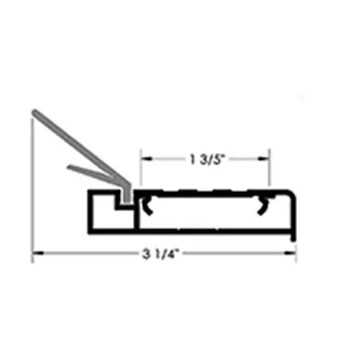 Sr-1105 Side and Top Rigid PVC Line Drawing