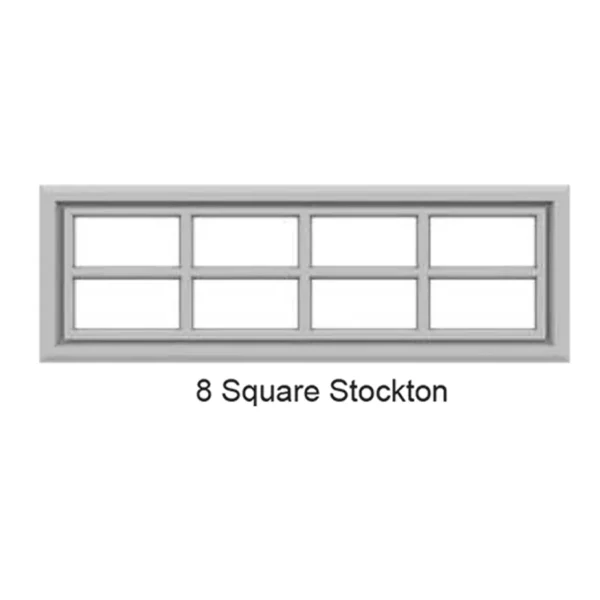Elton Manufacturing Long Panel Garage Door Window Insert 8 square stockton