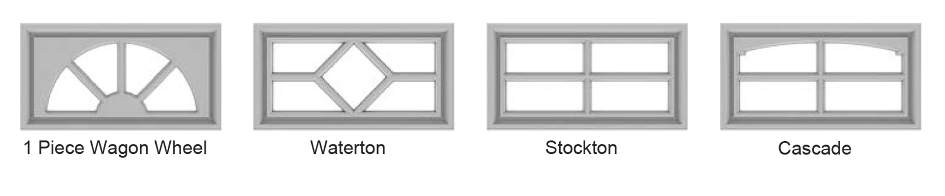 Elton Intermediate Panel 1 Piece Wagon Wheel, Waterton, Stockton, and Cascade design